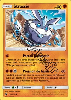 Carte Pokémon Strassie n°117 de la série Tonnerre Perdu