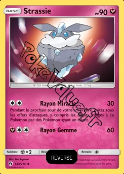 Carte Pokémon Strassie Reverse n°143 de la série Tonnerre Perdu