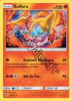 Carte Pokémon Sulfura n°38 de la série Tonnerre Perdu