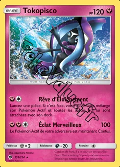 Carte Pokémon Tokopisco  n°151 de la série Tonnerre Perdu