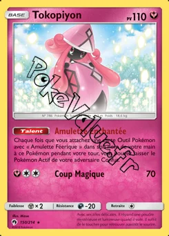 Carte Pokémon Tokopiyon  n°150 de la série Tonnerre Perdu