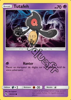 Carte Pokémon Tutafeh n°99 de la série Tonnerre Perdu