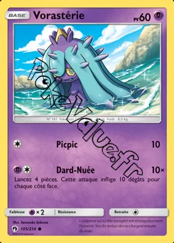 Carte Pokémon Vorastérie n°105 de la série Tonnerre Perdu