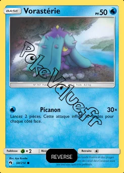 Carte Pokémon Vorastérie Reverse n°68 de la série Tonnerre Perdu