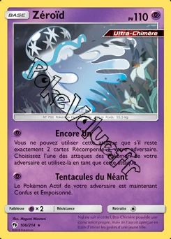 Carte Pokémon Zéroïd n°106 de la série Tonnerre Perdu