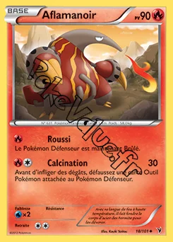 Carte Pokémon Aflamanoir n°18 de la série Nobles Victoires
