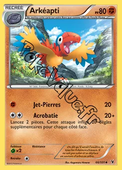Carte Pokémon Arkéapti n°66 de la série Nobles Victoires