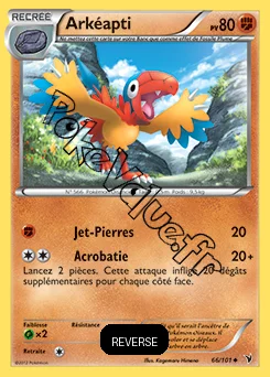 Carte Pokémon Arkéapti Reverse n°66 de la série Nobles Victoires