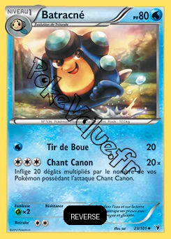 Carte Pokémon Batracné Reverse n°23 de la série Nobles Victoires