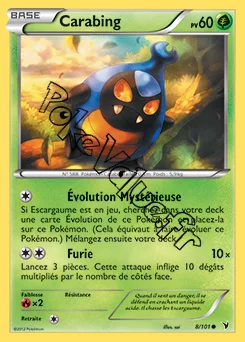 Carte Pokémon Carabing n°8 de la série Nobles Victoires