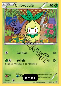 Carte Pokémon Chlorobule Reverse n°4 de la série Nobles Victoires