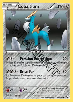 Carte Pokémon Cobaltium n°84 de la série Nobles Victoires