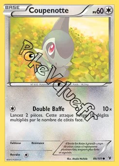 Carte Pokémon Coupenotte n°86 de la série Nobles Victoires