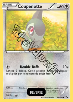 Carte Pokémon Coupenotte Reverse n°86 de la série Nobles Victoires