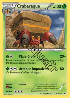 Carte Pokémon Crabaraque n°7 de la série Nobles Victoires