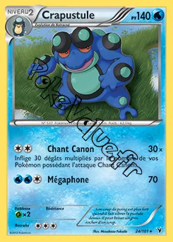 Carte Pokémon Crapustule n°24 de la série Nobles Victoires