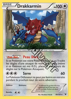 Carte Pokémon Drakkarmin n°89 de la série Nobles Victoires