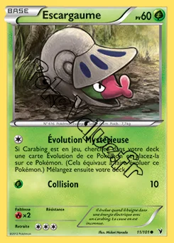 Carte Pokémon Escargaume n°11 de la série Nobles Victoires