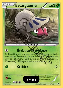 Carte Pokémon Escargaume Reverse n°11 de la série Nobles Victoires