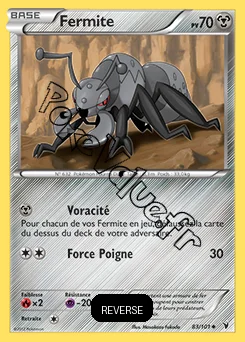 Carte Pokémon Fermite Reverse n°83 de la série Nobles Victoires