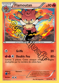 Carte Pokémon Flamoutan n°17 de la série Nobles Victoires