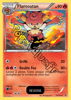 Carte Pokémon Flamoutan Reverse n°17 de la série Nobles Victoires