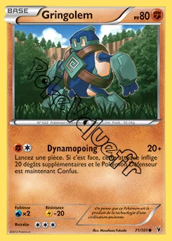 Carte Pokémon Gringolem n°71 de la série Nobles Victoires
