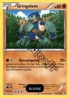Carte Pokémon Gringolem Reverse n°71 de la série Nobles Victoires