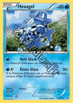 Carte Pokémon Hexagel  n°32 de la série Nobles Victoires