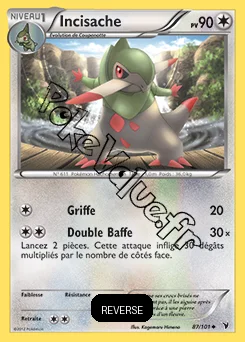 Carte Pokémon Incisache  Reverse n°87 de la série Nobles Victoires