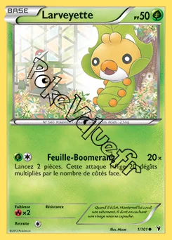 Carte Pokémon Larveyette  n°1 de la série Nobles Victoires