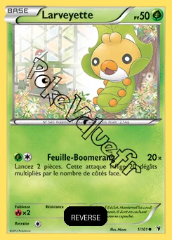 Carte Pokémon Larveyette  Reverse n°1 de la série Nobles Victoires