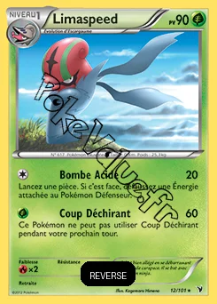 Carte Pokémon Limaspeed Reverse n°12 de la série Nobles Victoires