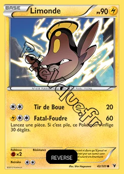 Carte Pokémon Limonde Reverse n°42 de la série Nobles Victoires