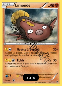 Carte Pokémon Limonde Reverse n°68 de la série Nobles Victoires