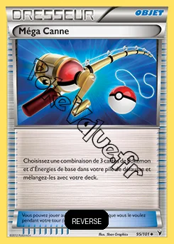 Carte Pokémon Méga Canne Reverse n°95 de la série Nobles Victoires