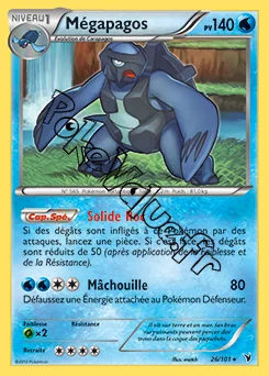 Carte Pokémon Mégapagos n°26 de la série Nobles Victoires