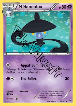 Carte Pokémon Mélancolux n°59 de la série Nobles Victoires