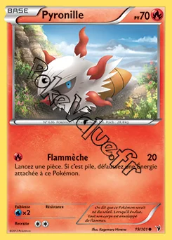 Carte Pokémon Pyronille  n°19 de la série Nobles Victoires