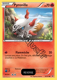 Carte Pokémon Pyronille  Reverse n°19 de la série Nobles Victoires