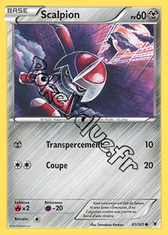 Carte Pokémon Scalpion n°81 de la série Nobles Victoires