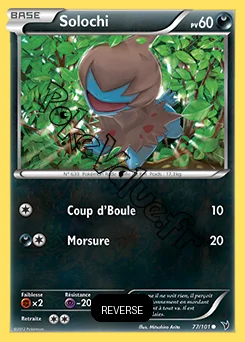 Carte Pokémon Solochi Reverse n°77 de la série Nobles Victoires