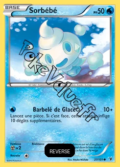 Carte Pokémon Sorbébé Reverse n°27 de la série Nobles Victoires