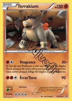 Carte Pokémon Terrakium n°73 de la série Nobles Victoires
