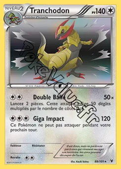Carte Pokémon Tranchodon n°88 de la série Nobles Victoires