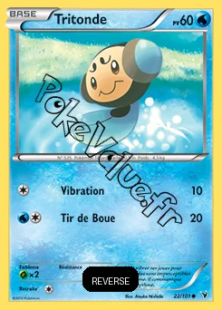 Carte Pokémon Tritonde Reverse n°22 de la série Nobles Victoires