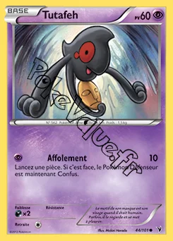 Carte Pokémon Tutafeh  n°44 de la série Nobles Victoires