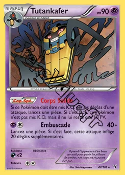 Carte Pokémon Tutankafer n°47 de la série Nobles Victoires