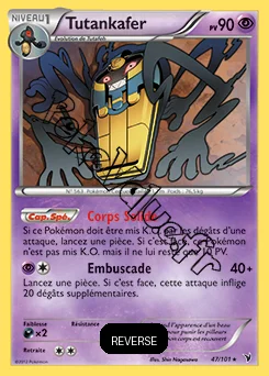 Carte Pokémon Tutankafer Reverse n°47 de la série Nobles Victoires