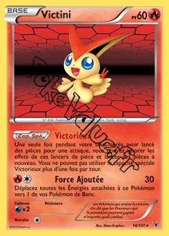 Carte Pokémon Victini  n°14 de la série Nobles Victoires